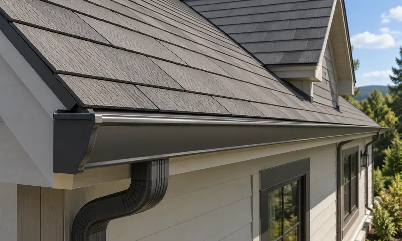 A seamless gutter system.