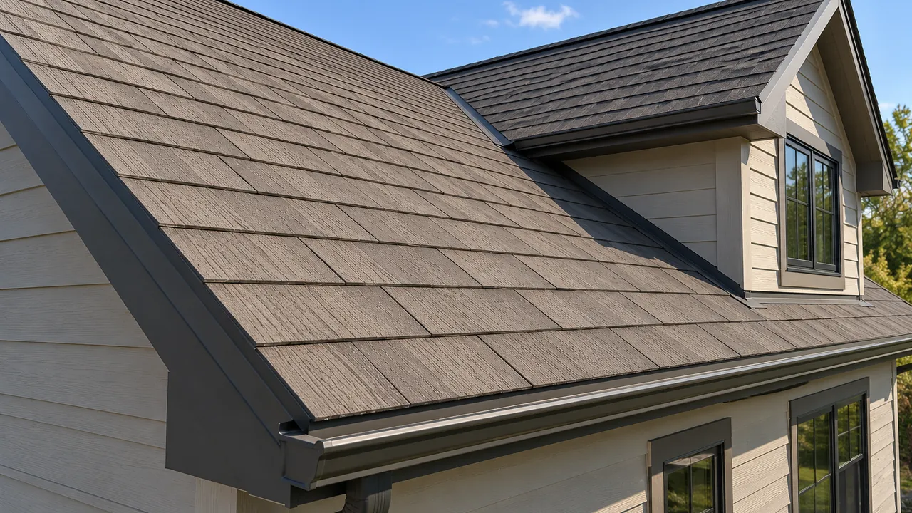 Home roofed with LP SmartSide.