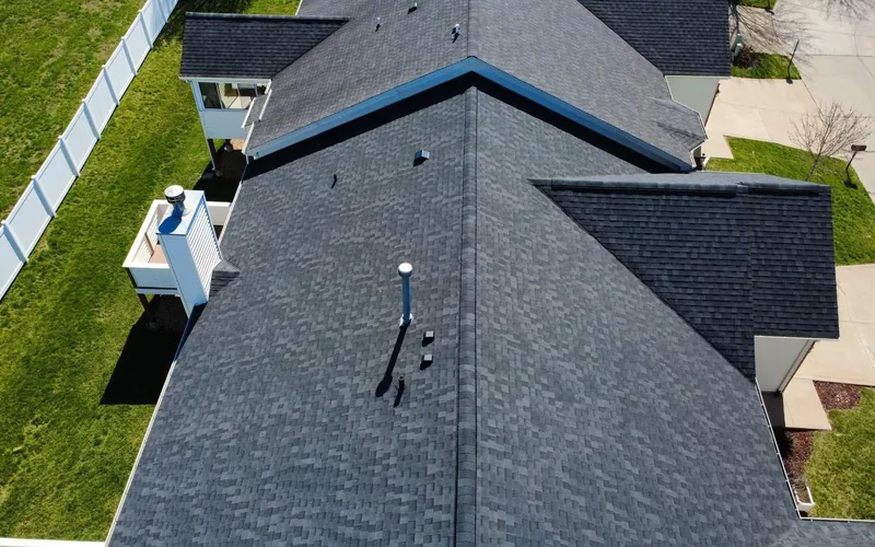 Completed roof after storm damage repair in Franklin County, MO