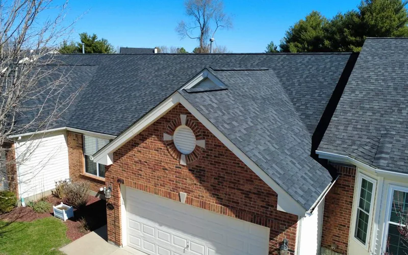 Brick home in Franklin County, MO with a completed Emmendorfer roof